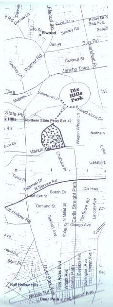 Dix Hills map