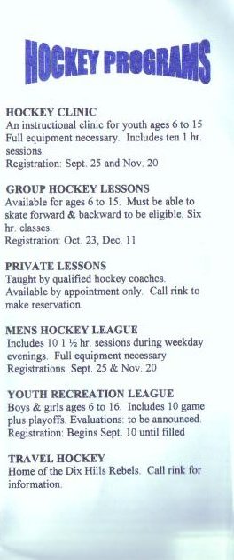 hockey programs